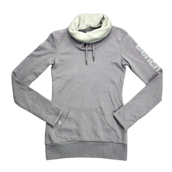 NWT Bench Urban Wear Womens Lined Sweater with mockneck Grey size Small - Picture 1 of 12